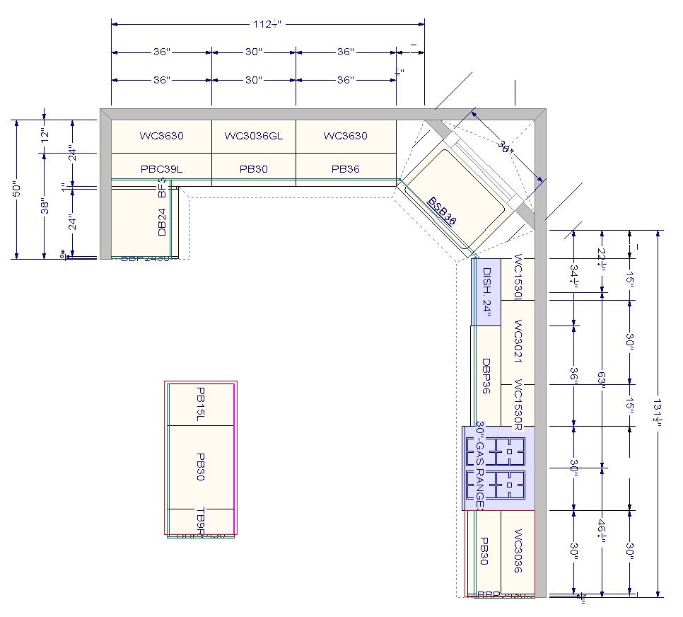 kitchen cabinet floor plans on Isometric Floor Plan