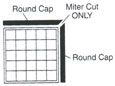Radius End Caps for Acrylic Block Panels