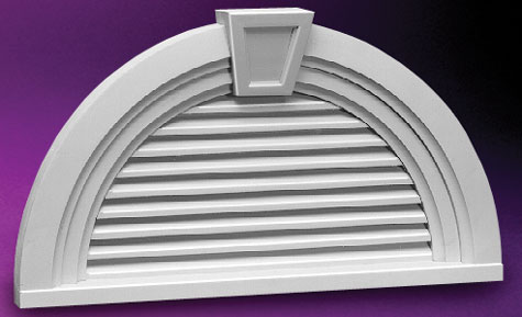 Half Round Louvers and Gable Vents