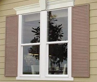 All Louvered Urethane Shutters on Window