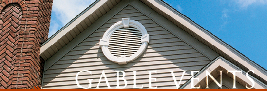 Louvers and gable vents make a beautiful addition to your home's exterior.  Typically gable vents are used to ventilate attic spaces, but they can be used for decorative purposes also.  Select from vinyl gable vents or Fypon urethane gable vents in a variety of shapes and sizes.