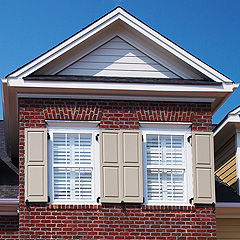 Example of Wood Composite Shutters with Window
