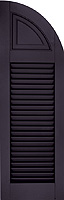 Functional shutters with overlapping rabbeted edges