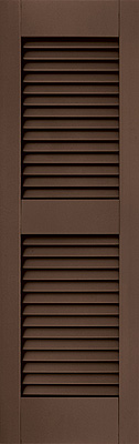 Composite Shutters - Louvered with Center Rail