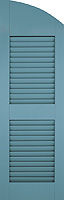 Architectural Shutter Louvered with arch top