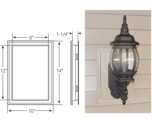 Vinyl Siding Light Mount Block 65