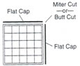 Flat Cap for Acrylic Block Partitions and Walls