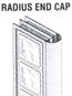 Radius End Cap for Acrylic Block Panels