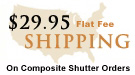 Composite Shutter Shipping