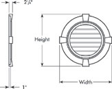 Urethane Round Gable Vents