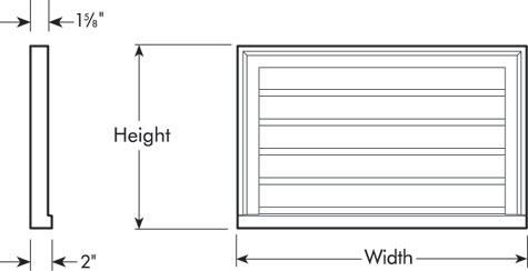 Horizontal Gable Vents