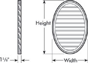 Fypon Vertical Oval Gable Vents