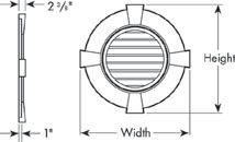 Round Gable Vents