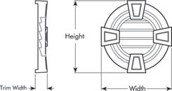 Round Urethane Gable Vents