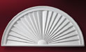 Half Round Sunburst Window Pediment