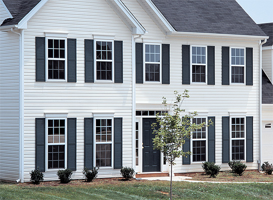 Open Louver Vinyl Exterior Window Shutters