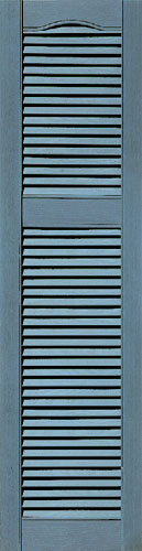 Cathedral Top Louvered Shutters