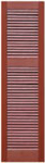 Straight Top Louvered Vinyl Shutter