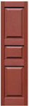 Three Paneled Vinyl Shutters