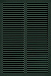 open louvered shutter