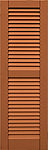 Composite Shutter - Louvered with Center Rail