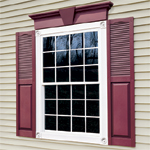 Vinyl Shutters and Window Headers