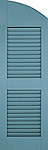 arch top louvered shutter