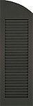 open louvered shutter