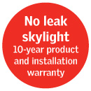 no leak skylight warranty