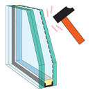 impact glass skylight